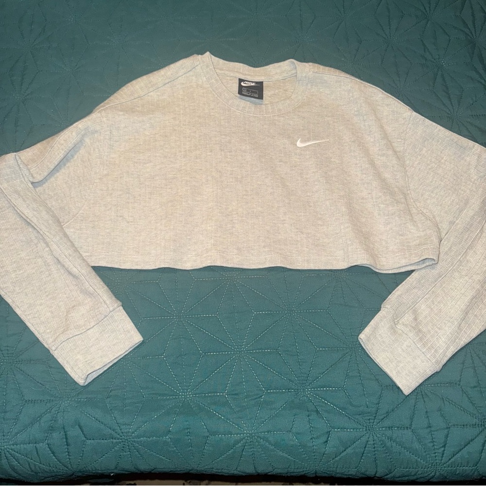 Nike Gray Crop Top